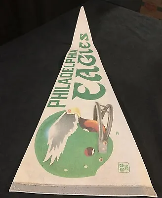 Philadelphia Eagles NFL Vintage Felt Pennant Measures 29 X 12 In. • $17.50