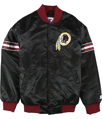 STARTER Mens Washington Redskins Jacket Black Small (Regular) • $214.04