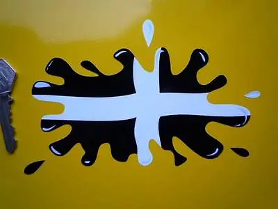 CORNISH Flag Plain Splat Style Car STICKER 6  Cornwall Kernow Bike Van Travel UK • £3.50