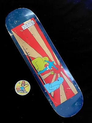 RARE Krooked Mark Gonzales RISING SON Skateboard Deck 8.38” Gripped • $73.59