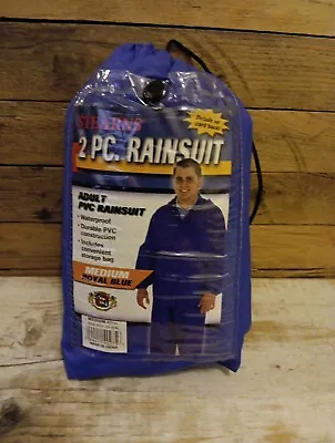 Stearns ~ RainMaster Series ~ Mens  2-Piece Rain Suit ~ Size Medium ~ Blue ~ NIP • $15.50