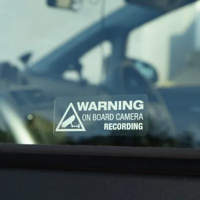 Warning On Board Camera Recording Decal Car Window Truck Car Vinyl Sticker Decor • $6.98