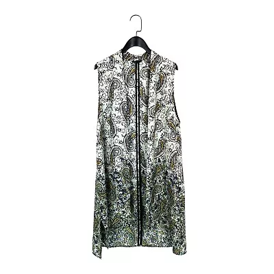 £8 • Buy Topshop Multicoloured Paisley Print Sleeveless Chiffon Kimono - Size 10