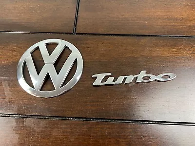 OEM Volkswagen Beetle Emblem TURBO Hatch Lid 1998-2000 Trunk Badge Logo • $23.90