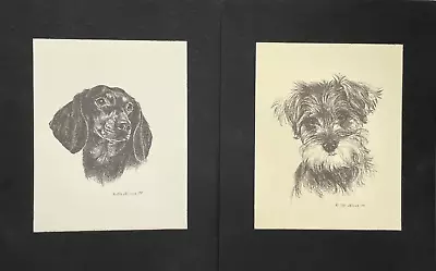 Dog Art Print Pen Ink Drawing By Jan Jellins YOU CHOOSE DOG Dachshund Schnauzer • $11.95