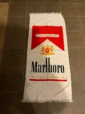 Vintage Marlboro Beach / Bath Towel Tobacco Advertising 24 X 48 NWOT • $9.99