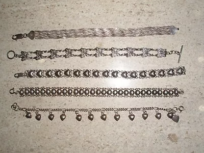 Vintage Lot Of Sterling Silver Bracelets • $95