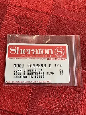 *SHERATON HOTELS & MOTOR INNS* EXPIRED RARE VINTAGE CREDIT CARD!  Expires 06/74 • $33