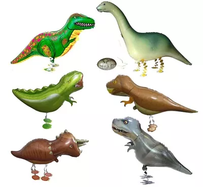 Walking Dinosaur Balloon Animal Airwalker Foil Balloon Helium Kids Fun Parties • £2.25