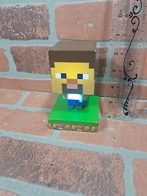 Minecraft Steve Night Light Lamp 3D Character 4.5  Figure Icons Paladone • $5