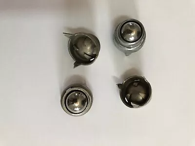 4 Vintage 1/2  Ball Caster Chair Roller Wheels • $14.99