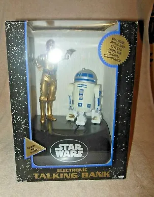 Star Wars R2-d2 / C3po Talking Electronic Bank  In Orig Box  • $79.99