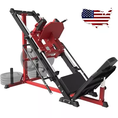 Leg Press Hack Squat Machine Leg Exercise Machine With Linear Bearing For Home • $900.15