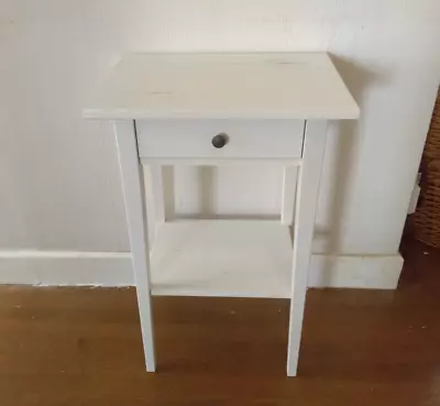 IKEA HEMNES Tall Night Stand/Table - Painted SOLID PINE - 700(h)x460(w)x350(d) • £30