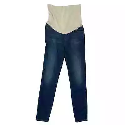 J. Brand Maternity Over The Belly Band Sublime Blue Skinny Jeans | Size 26  • $39.99