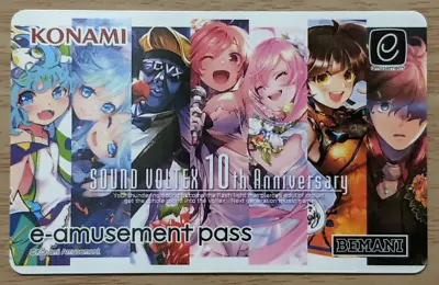 SHIPS FROM USA NEW Konami E-AMUSEMENT PASS Card Sound Voltex 10th Anniversary • $59.99