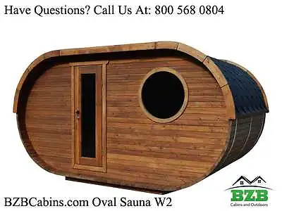 $9390 • Buy Outdoor Sauna Kit For 8 Persons, 2 Rooms, HarviaM3 Heater, Two Level Seating