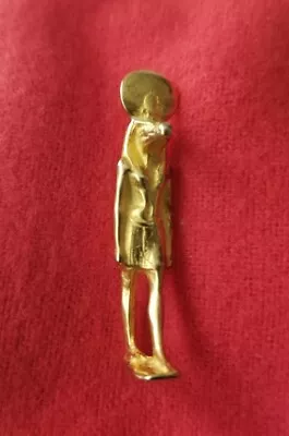 MMA Metropolitan Museum Of Art 1976 Gold Tone Egyptian Anubis Pendant Charm • $19.99