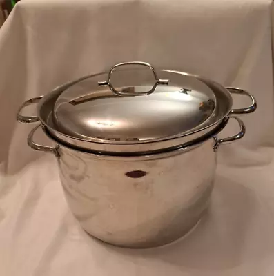 Tools Of The Trade Belgique 8 Qt SS Pot Pasta Strainer & Lid Cook • $65