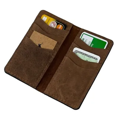 Vertical Wallet Long Wallet Travel Card Holder For Men Slim Handmade Purse • $19.91