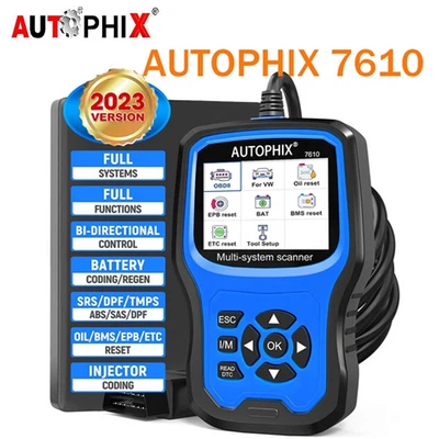 $79 • Buy Autophix 7610 For VW For Audi Diagnostic Tool OBD2 Scanner ABS EPB DPF Oil Reset