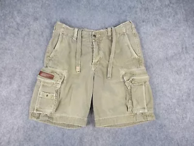 Vintage Ruehl No 925 Shorts Mens 33 Green Heavy Cargo Loose Military Baggy Y2K • $44.99