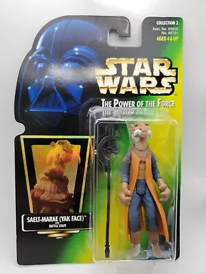 Star Wars 3.75 Saelt-Marae Yak Face Power Of The Force II Green Card Hologram • $12.29