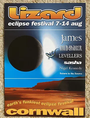 £2.49 • Buy Lizard Eclipse Festival, Not Rave Club Flyer, 7th - 14th August 1999, Cornwall