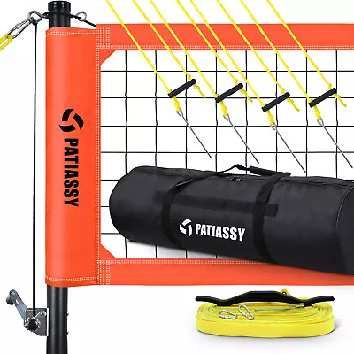 2023 Upgrade Portable Outdoor Volleyball Net Set With Adjustable Height Poles • $118.36