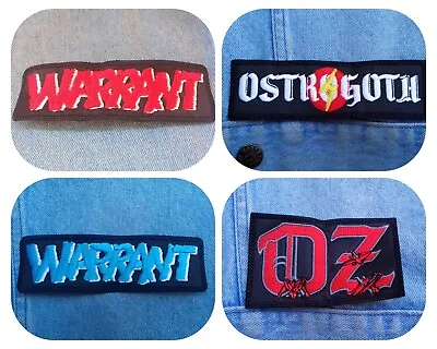 Warrant OZ Ostrogoth Embroidered Patch Heavy Metal Saxon Manowar Judas Priest • $6