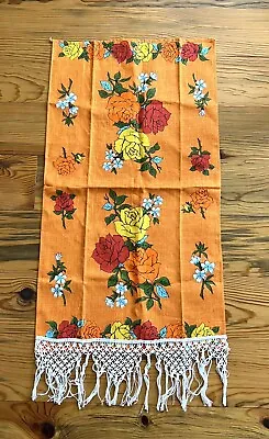Vintage Flower Power NOS Irish Linen Towel • $12