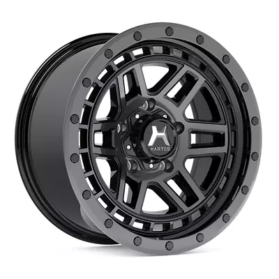 17 Inch Wheels Fits FORD EVEREST 17x8.5 HARTES METAL BEAST Black Dark Tint ET 20 • $400