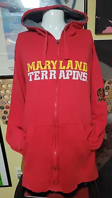 Maryland Terrapins Sewn Full Zip Up Hoodie Sweatshirt Jacket 3XL XXXL • $24.99