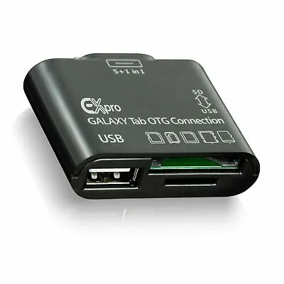 Ex-Pro® 2 In 1 USB OTG Card Reader For SD SDHC Galaxy Tab 7.7 Tab 8.9 Tab 10.1 • £2.62