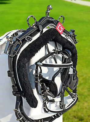 Biothane Quick Hitch Horse Harness Set Black/ White Colour  • £179.99