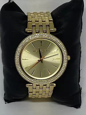 Michael Kors Darci MK3191 Women's Gold Stainless Steel Analog Dial Watch MP876 • $59.99