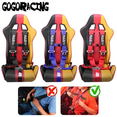 NEW Racing Seat Belt 5 Point 3  Wide Strap Safety Harness Universal For ATV UTV • $65.99