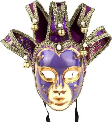 Venetian Comedy Mask Exquisite Decoration Jester Masks For Party Holloween • $79.99