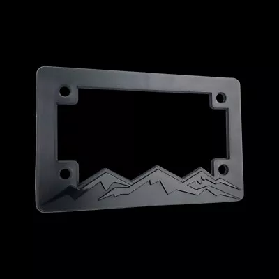 Blackout Mountains Motorcycle License Plate Frame Tag Bracket  • $10.50