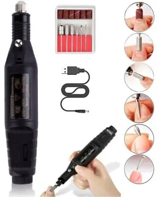 Toe Nail Grinder For Thick Toenails Set Manicure And Pedicure Electric Nail File • £7.89