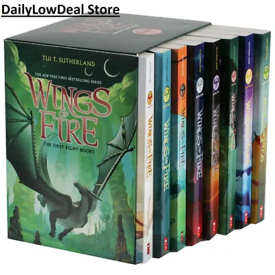 Wings Of Fire Wings Books Dragons Book Series Collection 1-8 Order Box Set New ~ • $42.75