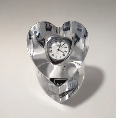 Mikasa Solitaire Heart Shaped Desk Clock #XY295/875 • $23.24