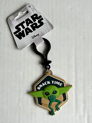 Star Wars Baby Yoda The Child Snack Time Keychain Keyring Collectible Gift X1 • $5.99