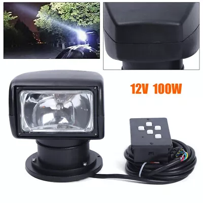 Remote Control Searchlight Spotlight 360° Rotating 2500LM For Marine Boat Car • $88.01