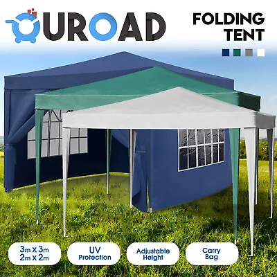 $88.90 • Buy 2x2M 3Mx3M Gazebo Pop Up Outdoor Camping Marquee Wedding Party Shade Canopy Tent