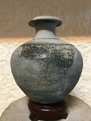 Fine Vietnamese 13th-15th Tran's Dynasty Terracotta Bud Vase Brown Glaze. • $99.99