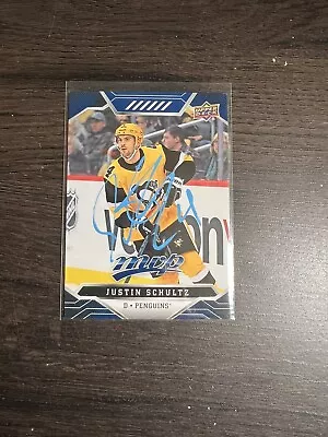 Justin Schultz Signed Auto 2019-20 MVP Hockey Card Penguins #169 • $9.99