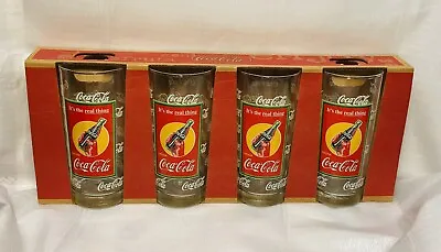 Vtg Coca-Cola 15 Oz Glass Tumblers Anchor Hocking In Original Box • $22