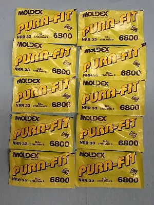 ✅ Moldex Pura-Fit Earplugs 6800 - 10 Pair Uncorded ⚡🆕️⚡ • $6.93