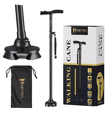 Walking Cane For Men Women With 5 Height Adjustable Levels. Led Lights • $27.99